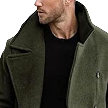 ジャケット・アウター uniform experiment OVERSIZED PEA COAT Amazon.com: ZWRXW Women's Wool Blend Pea Coat Button Down